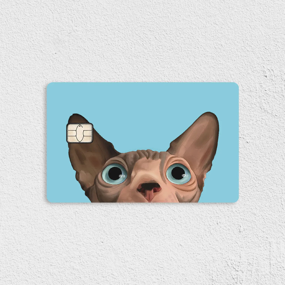 Peeking Sphynx Credit Card Skin