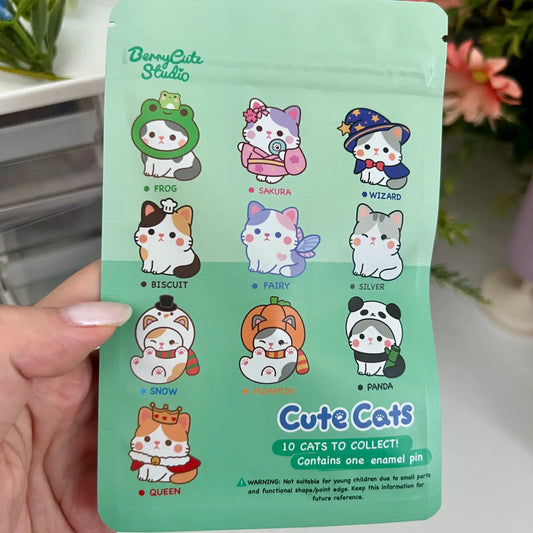 Cat Enamel Pin Mystery Bag
