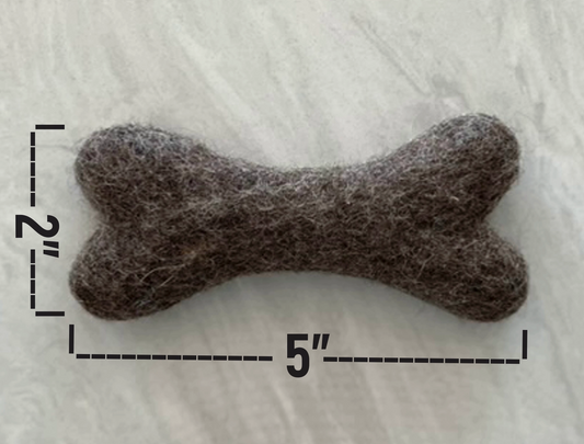 Felt Bone Cat Toy
