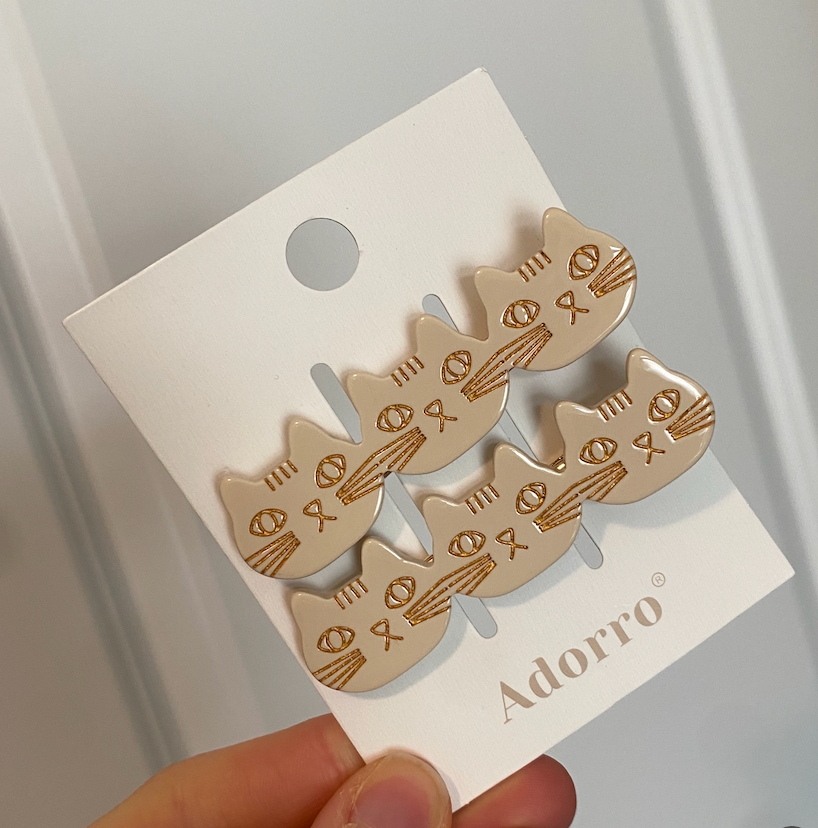 Cute Triple Cat Hair Clip (Set of 2)