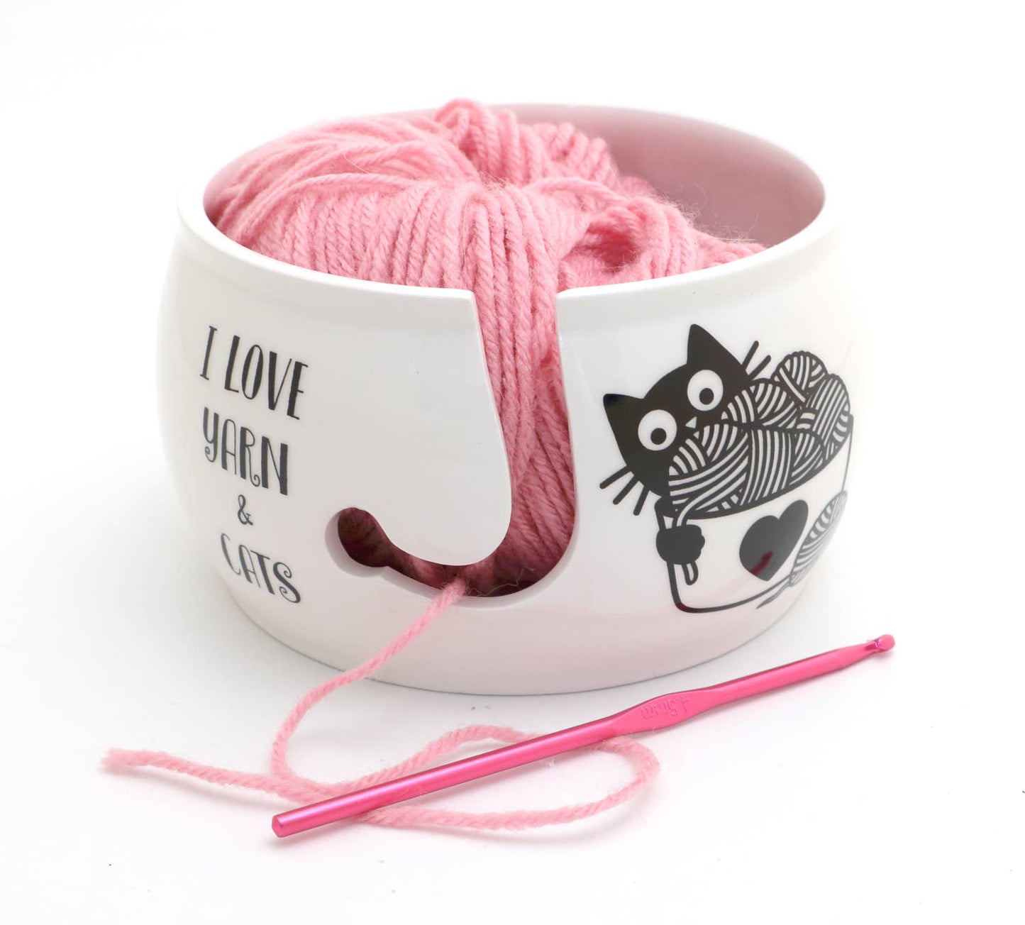 Yarn Bowl - I Love Cats and Yarn
