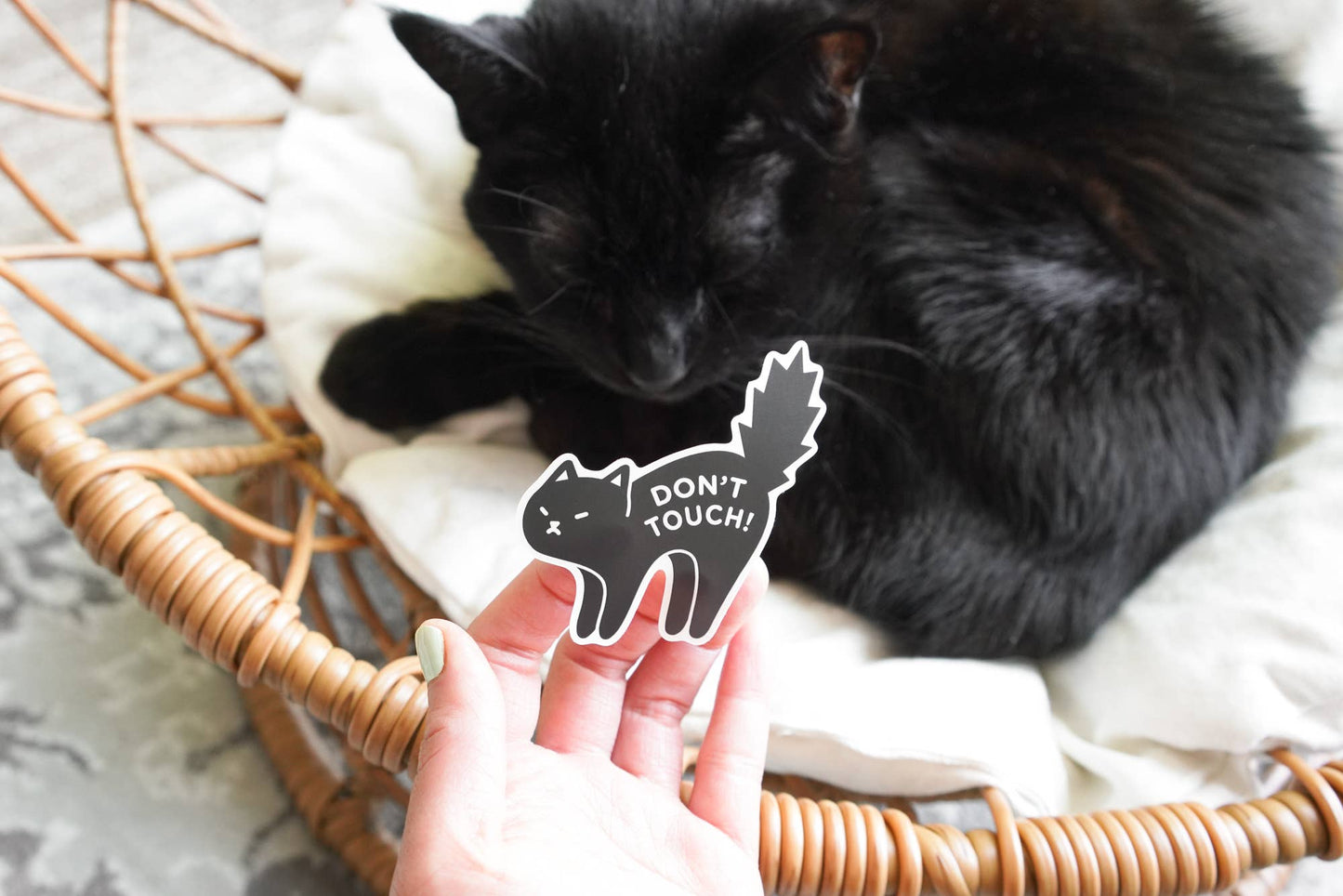 Don't Touch Sticker