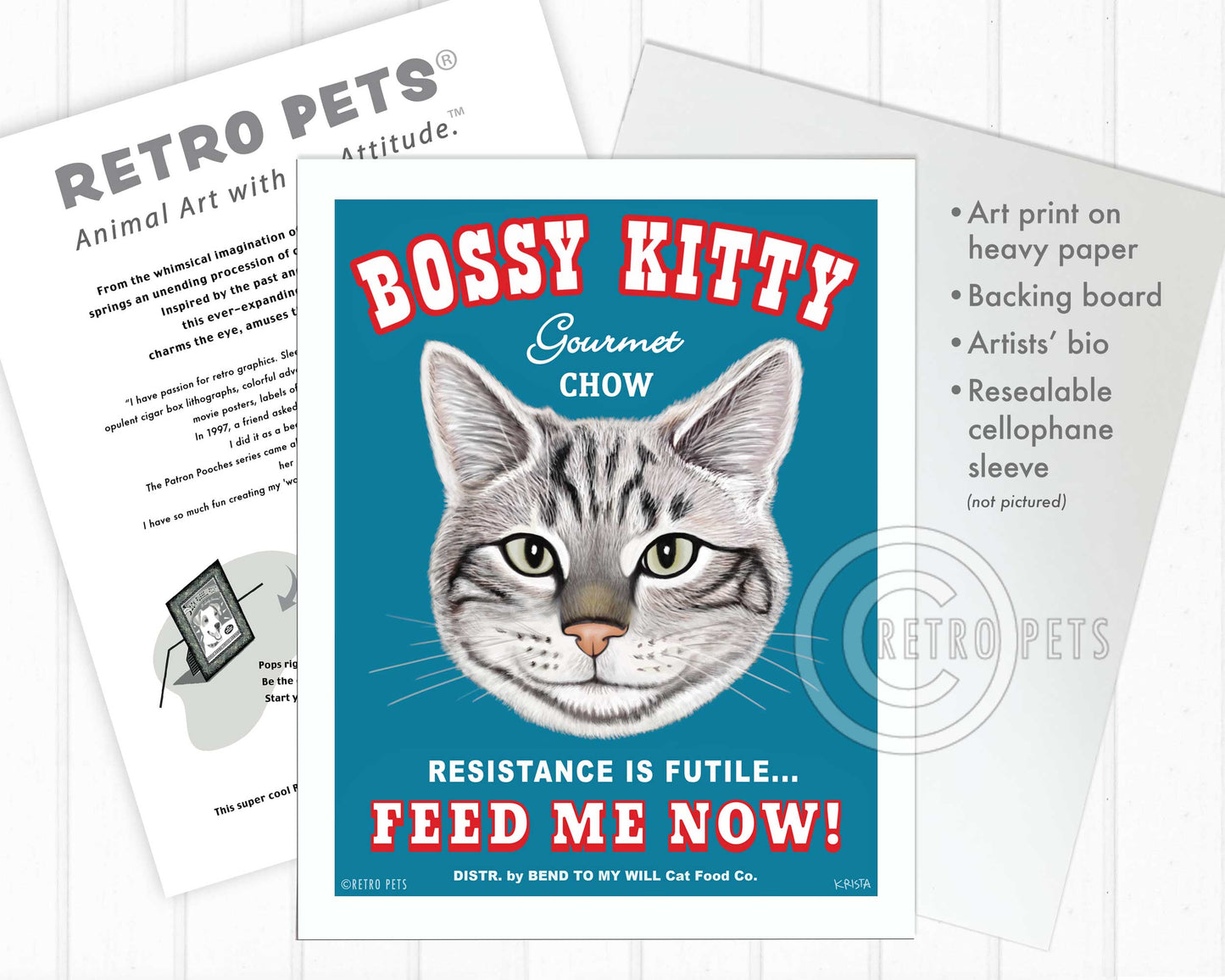 Cat Art "Bossy Kitty"