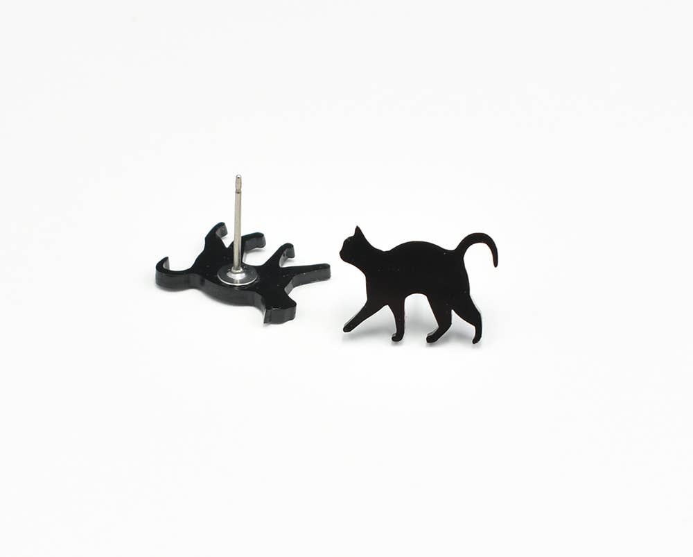 Black Cat Earrings