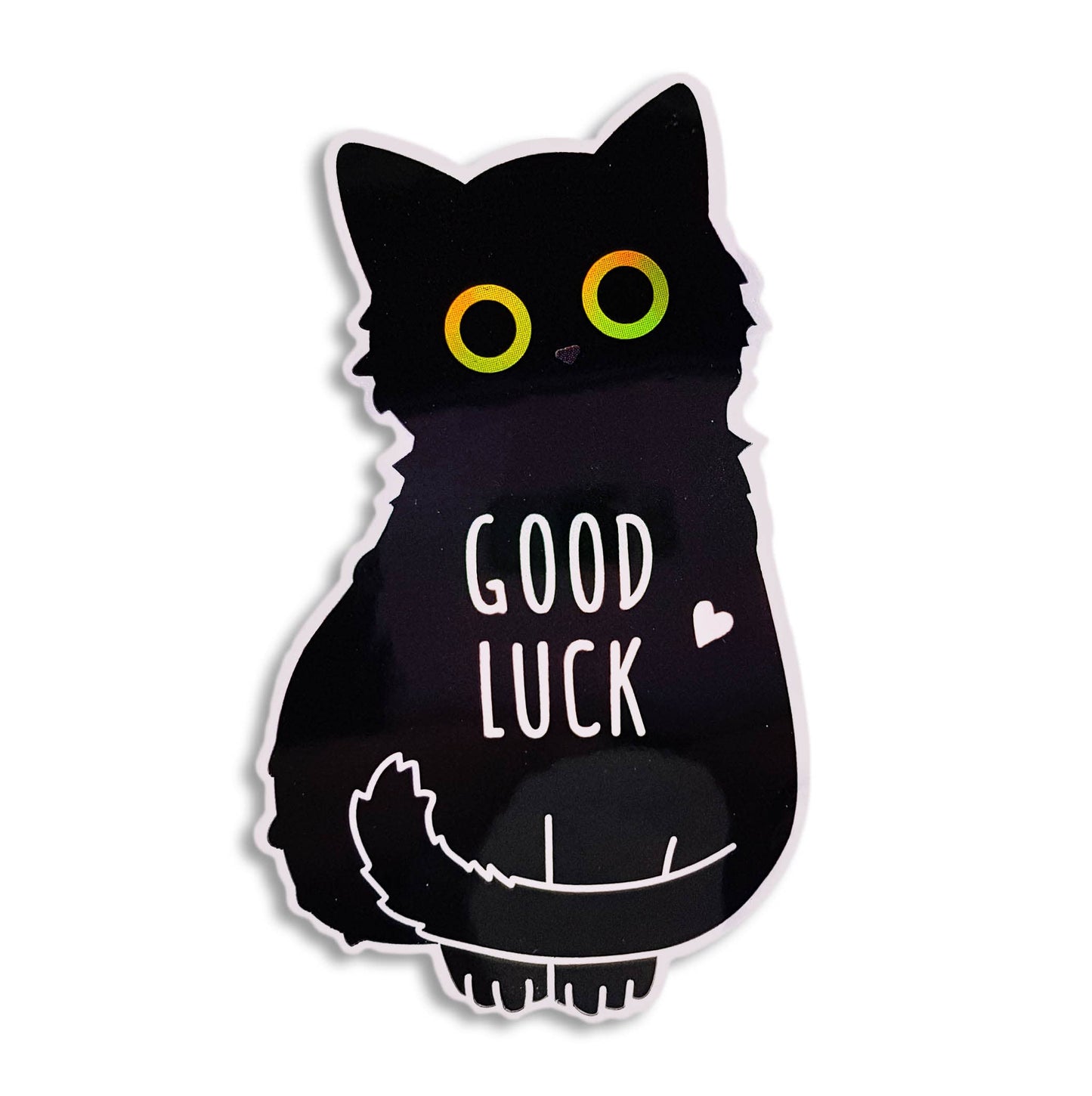 Good Luck Cat Vinyl Sticker