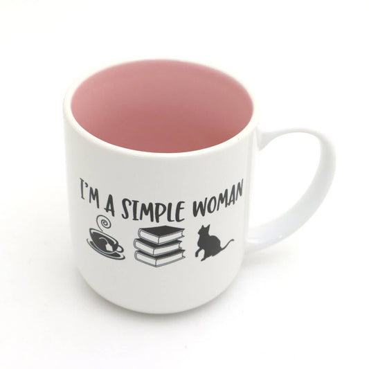 Mug - Books, Cats and Tea, I'm a Simple Woman