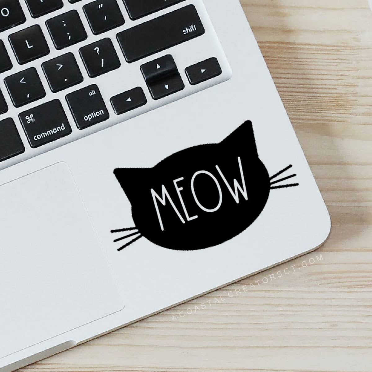Cat Face Meow Vinyl Sticker