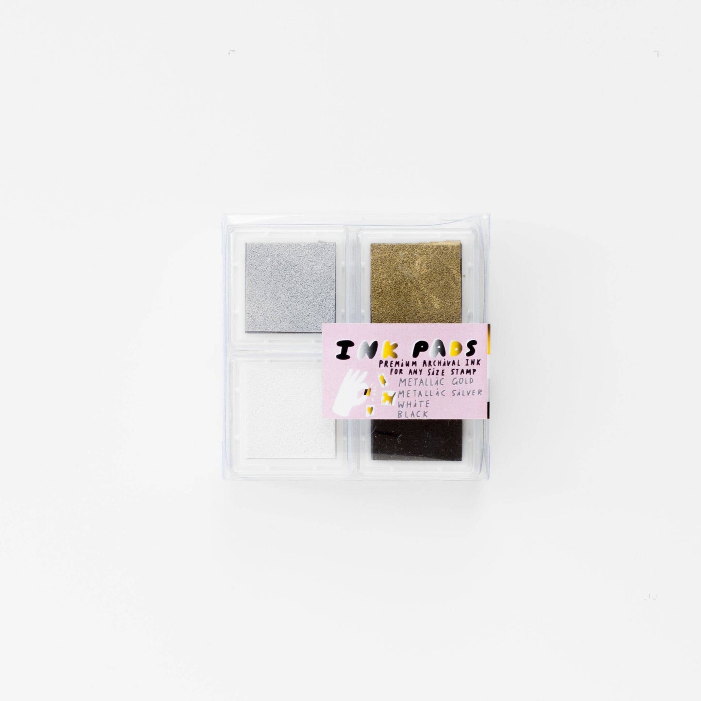 Ink Pad - Gold Silver White Black