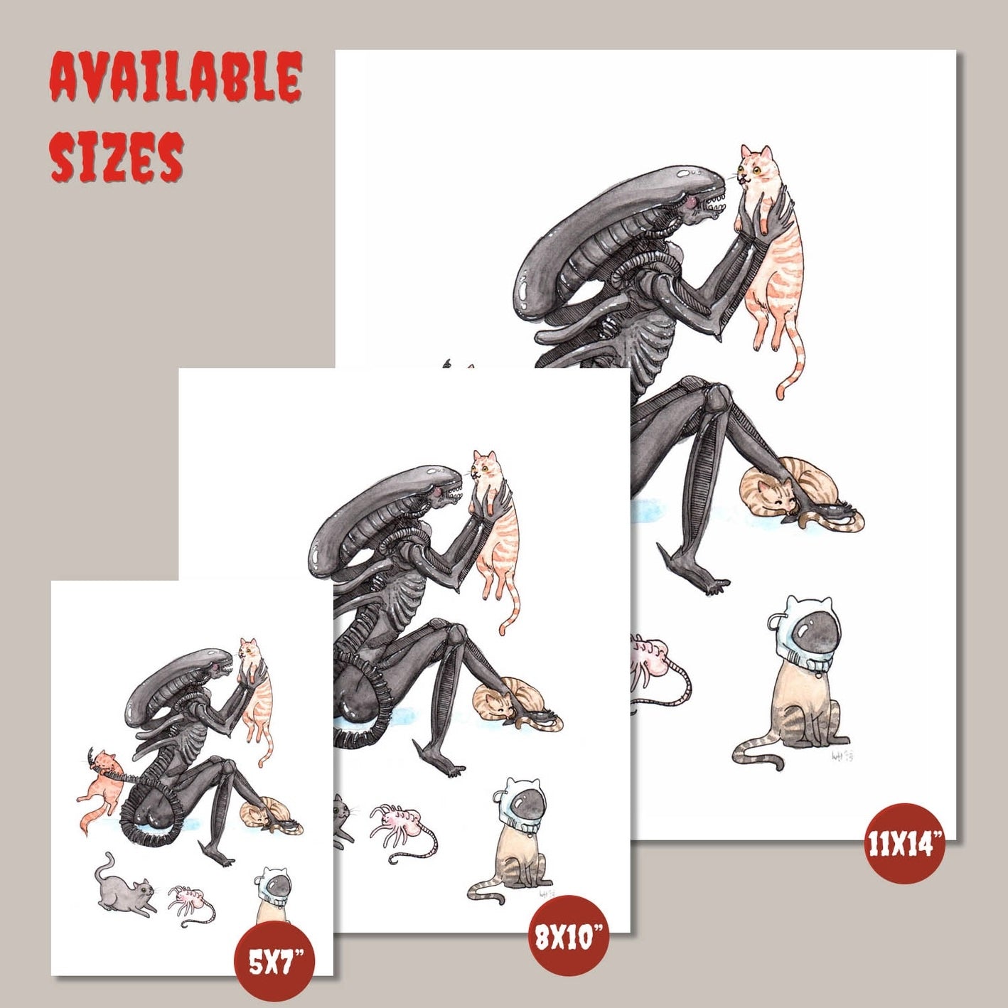 Horror Cats - Alien