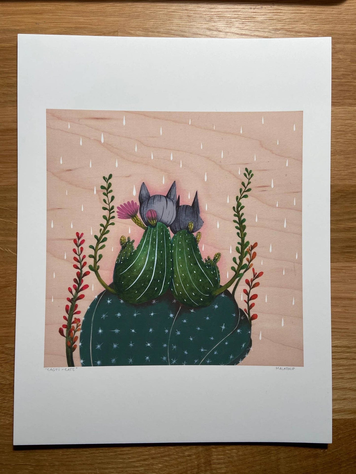 Cacti-Cats Art Print