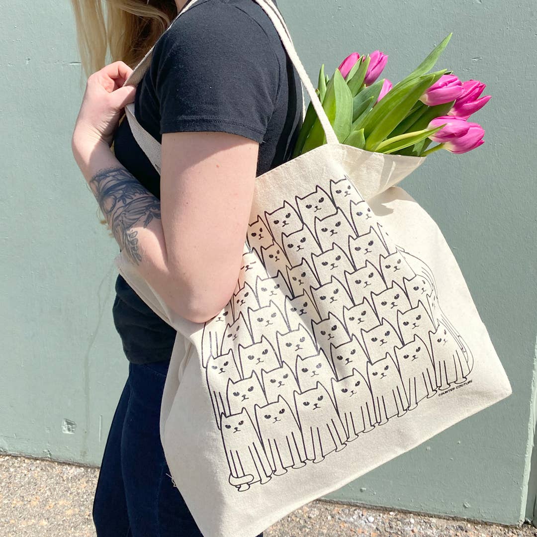 Tote Bag - Cats Outline
