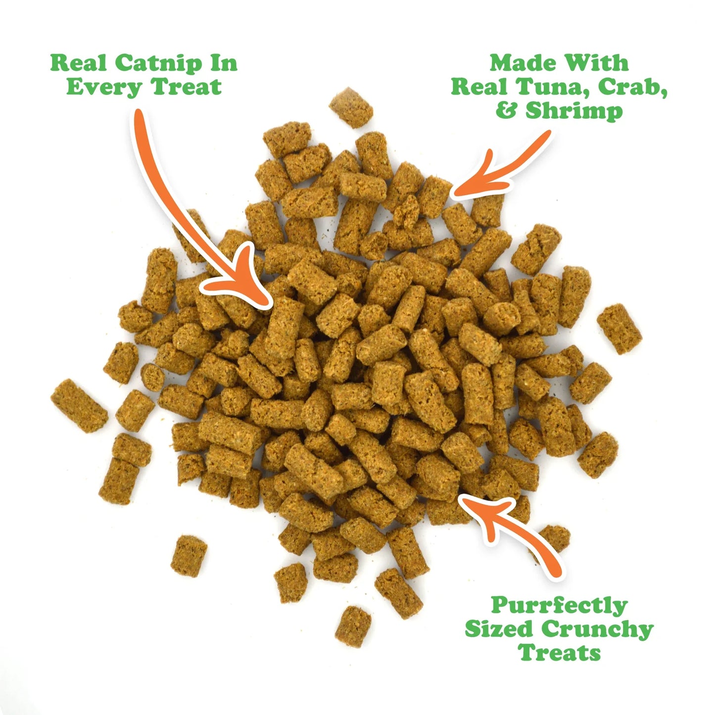 Meowijuana® Crunchie Munchies Seafood Medley Catnip Cat Treats