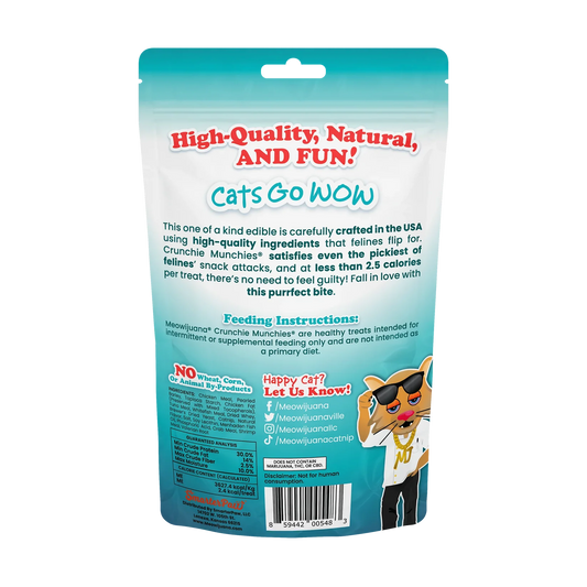 Meowijuana® Crunchie Munchies Seafood Medley Catnip Cat Treats