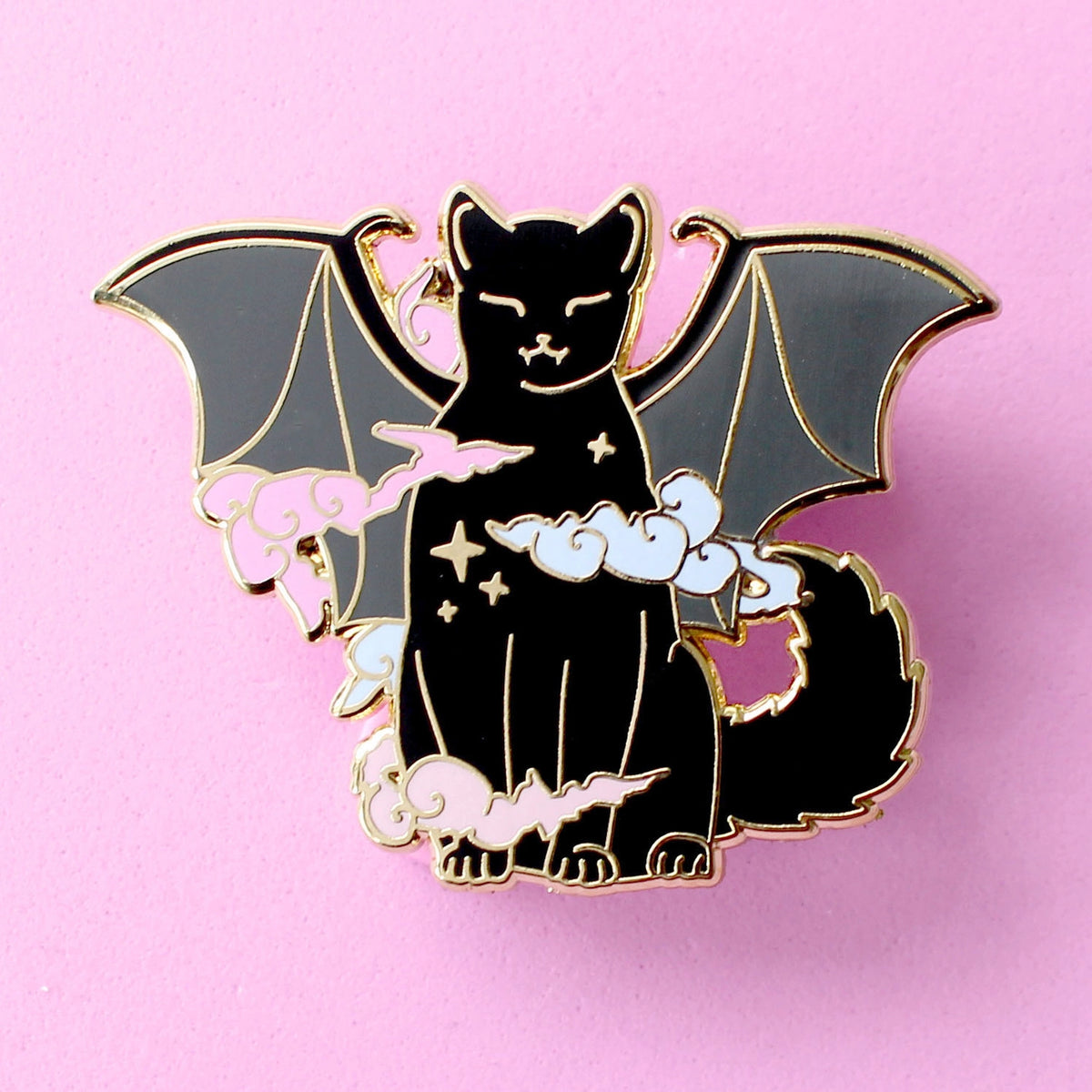 Vampire Cat Enamel Pin