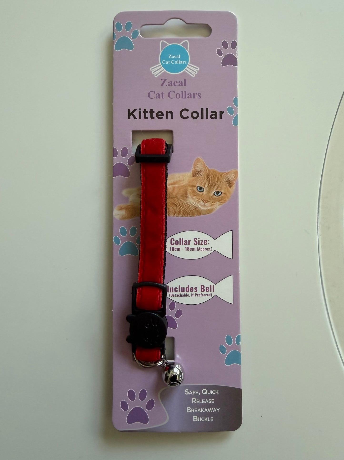 Velvet kitten collar