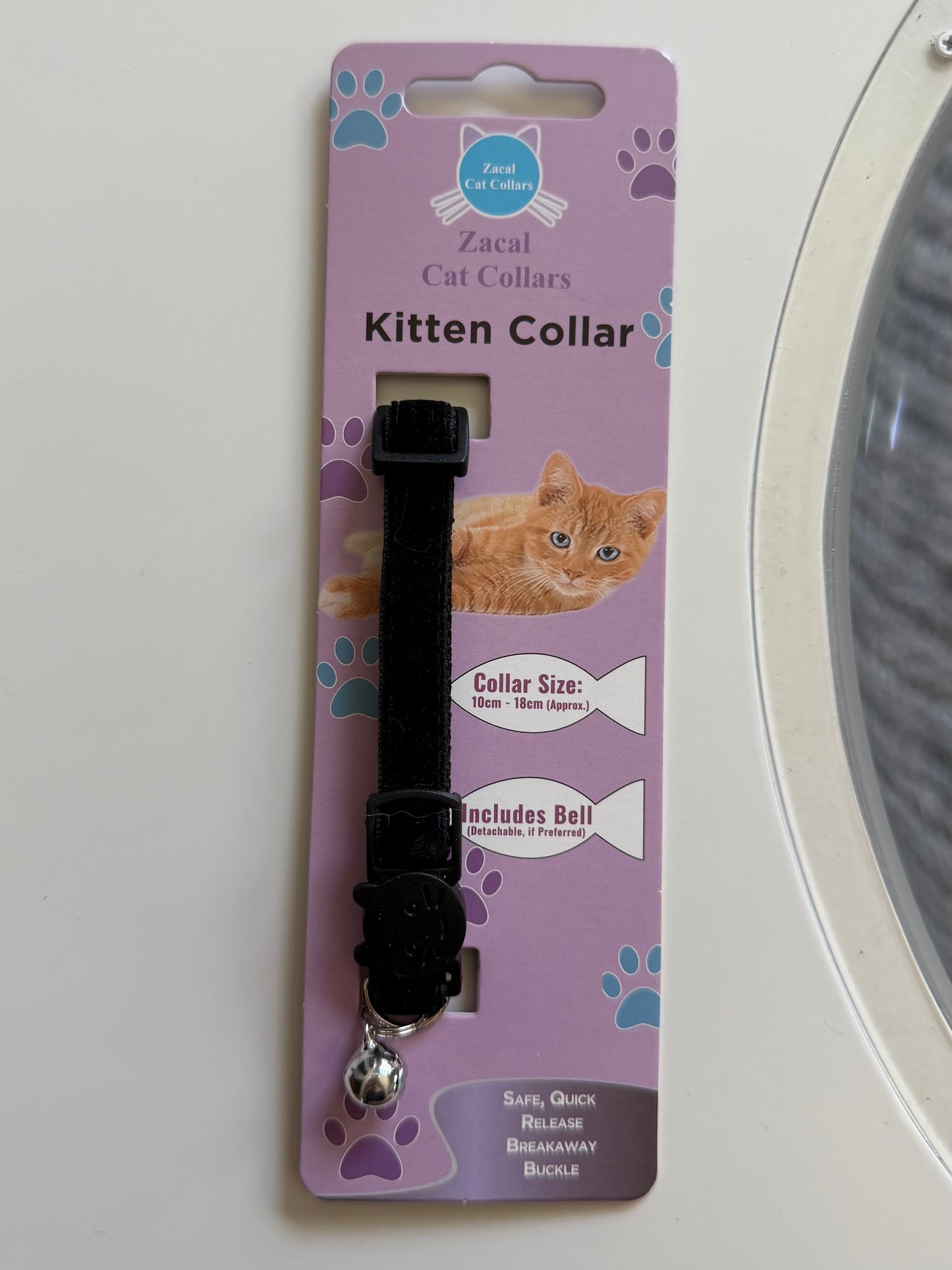 Velvet kitten collar