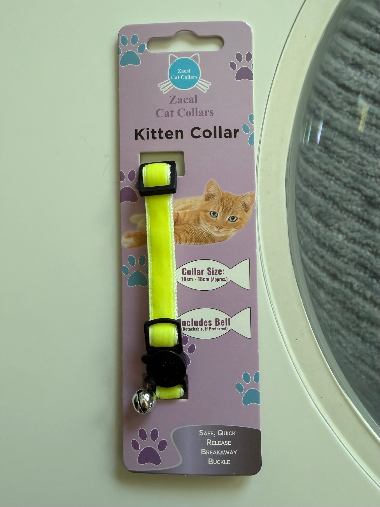Velvet kitten collar
