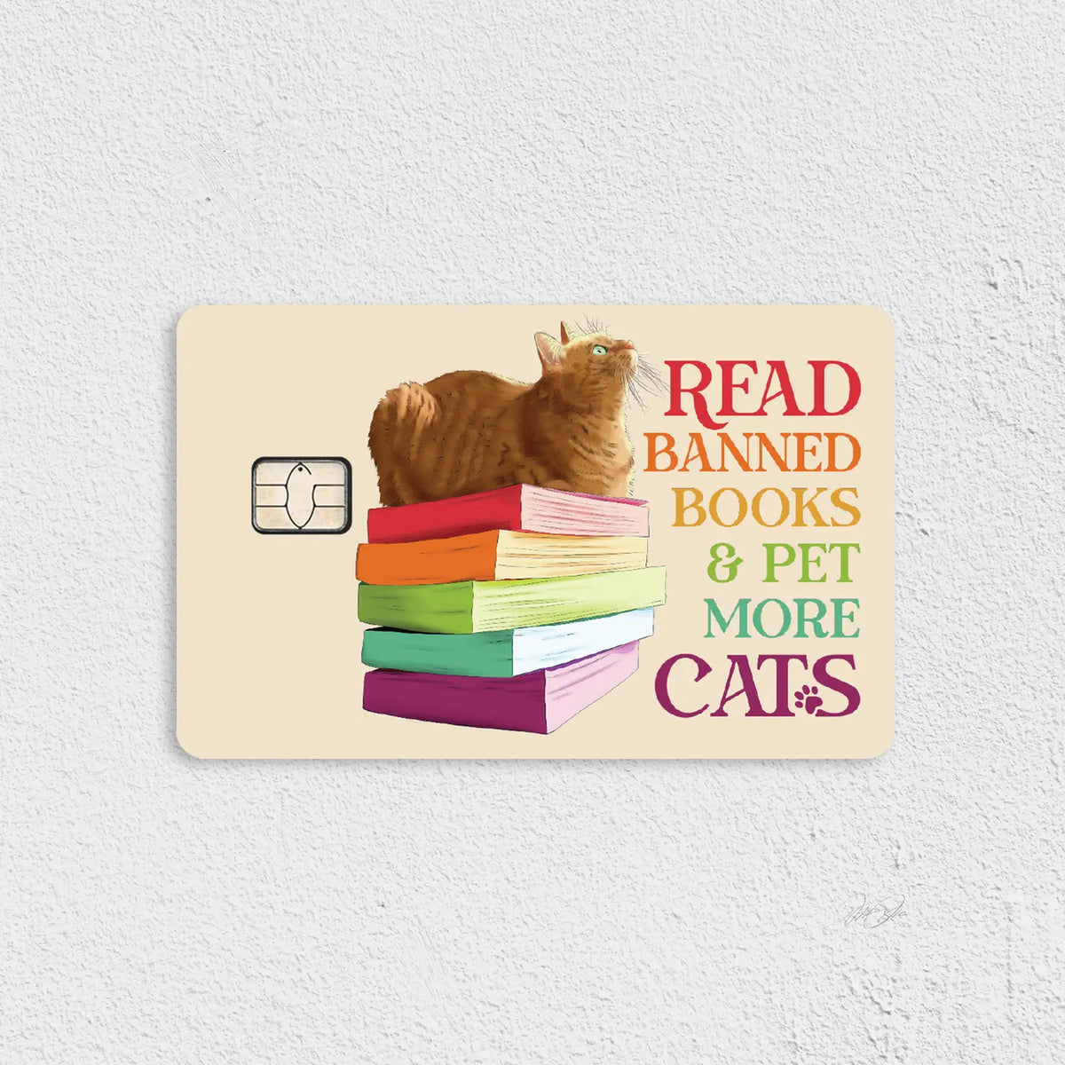 Banned Books & Cats Credit Card Skin