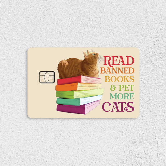Banned Books & Cats Credit Card Skin