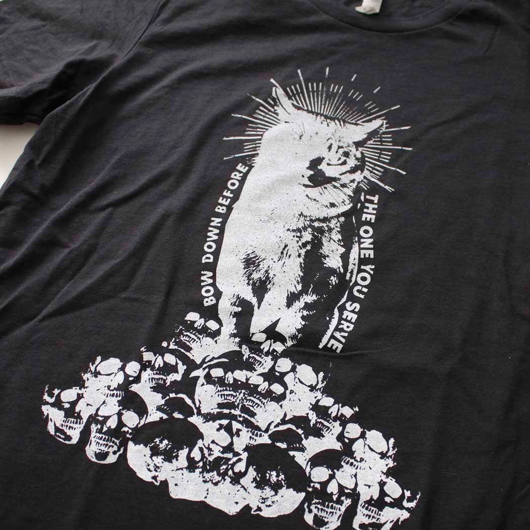 Cat Worship Shirt on Black
