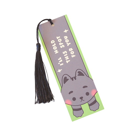 Cat Bookmark with Tassle