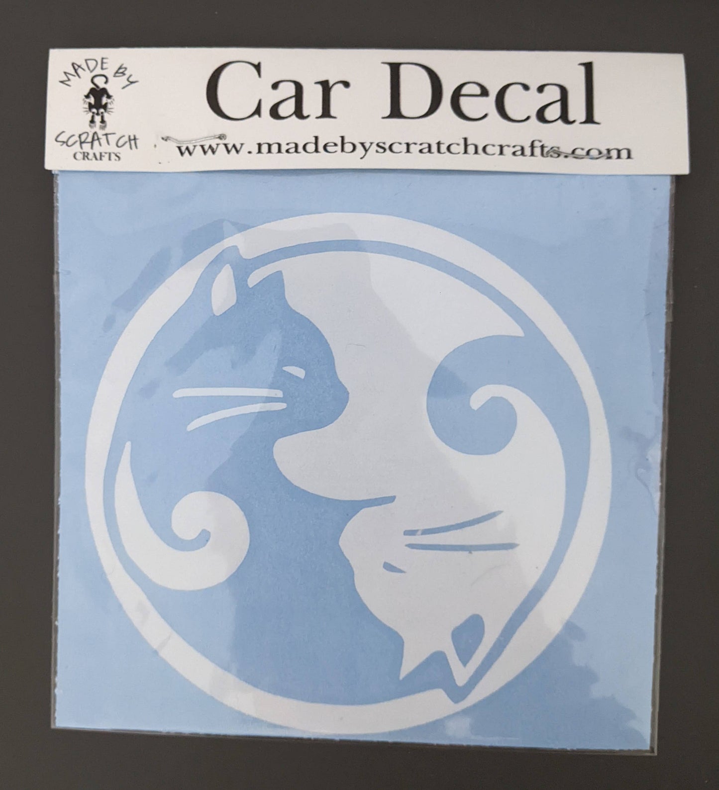Cat Yin Yang Window Decal