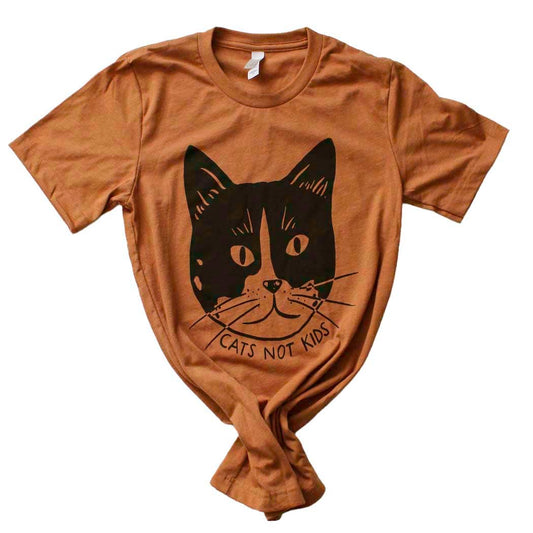 Cats Not Kids - Cat Head Shirt