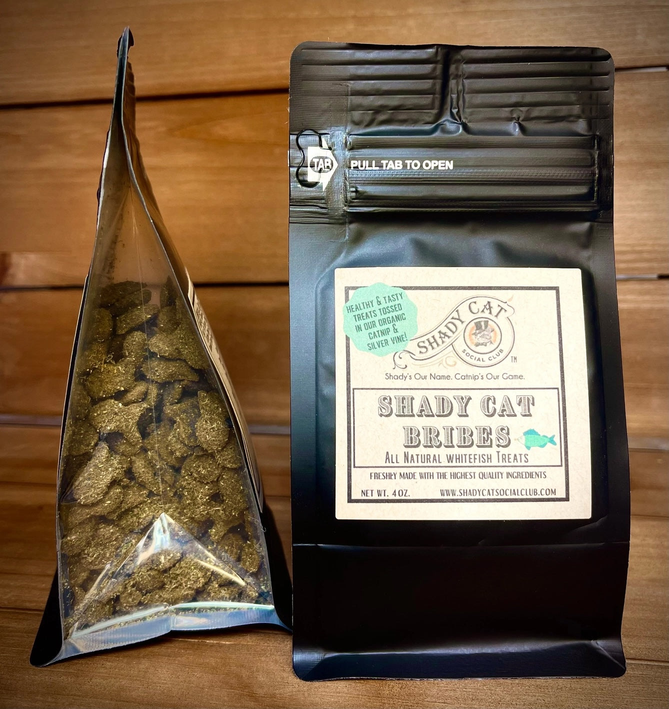 Shady Cat Bribes - Cat Treats: Whitefish, Catnip and Silver Vine