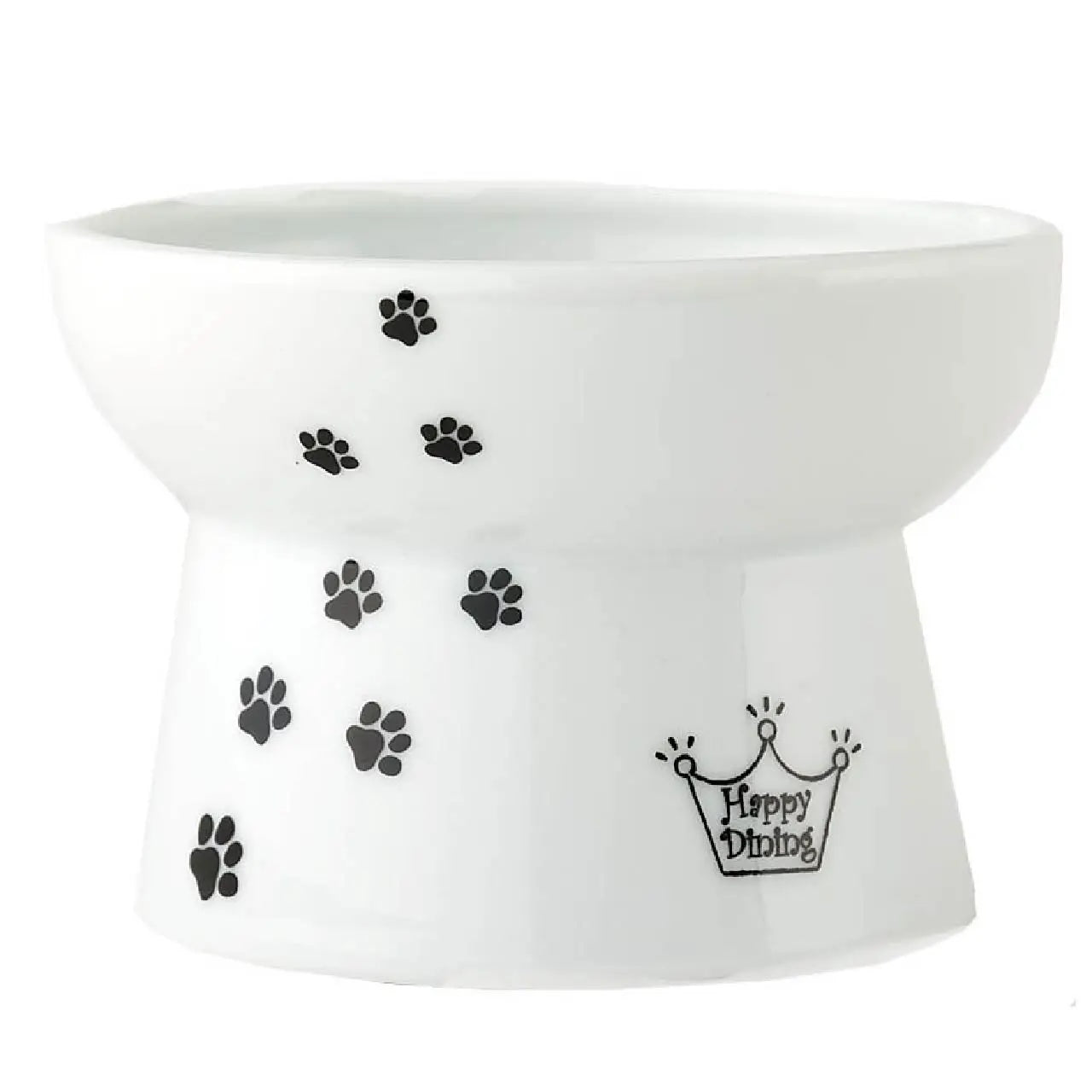 Raised Cat Food Bowl - Paw