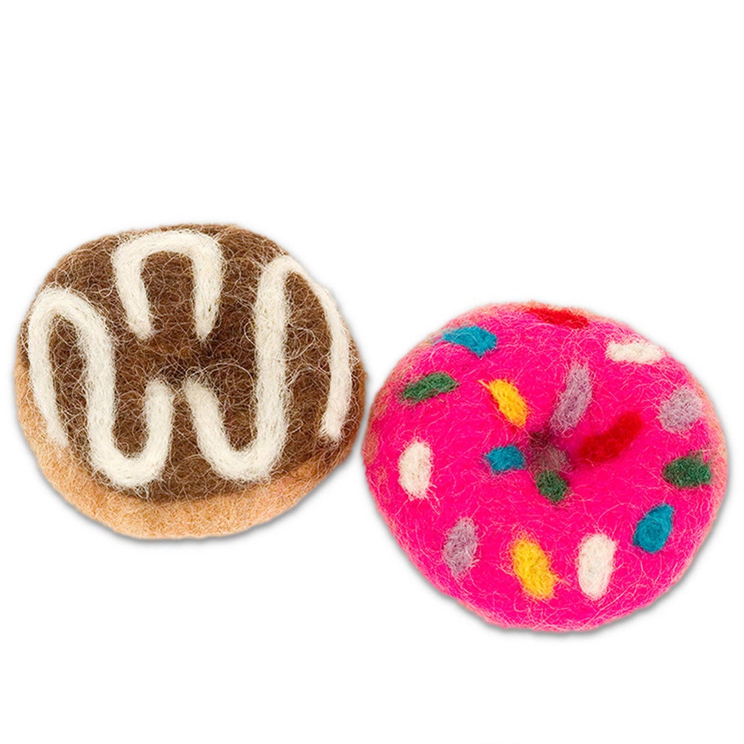 Wool Donut Cat Toy - Pack of 2