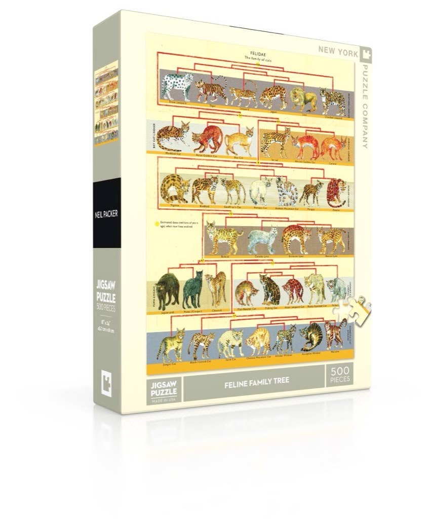 Feline Family Tree 500 Piece Puzzle