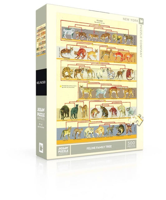 Feline Family Tree 500 Piece Puzzle