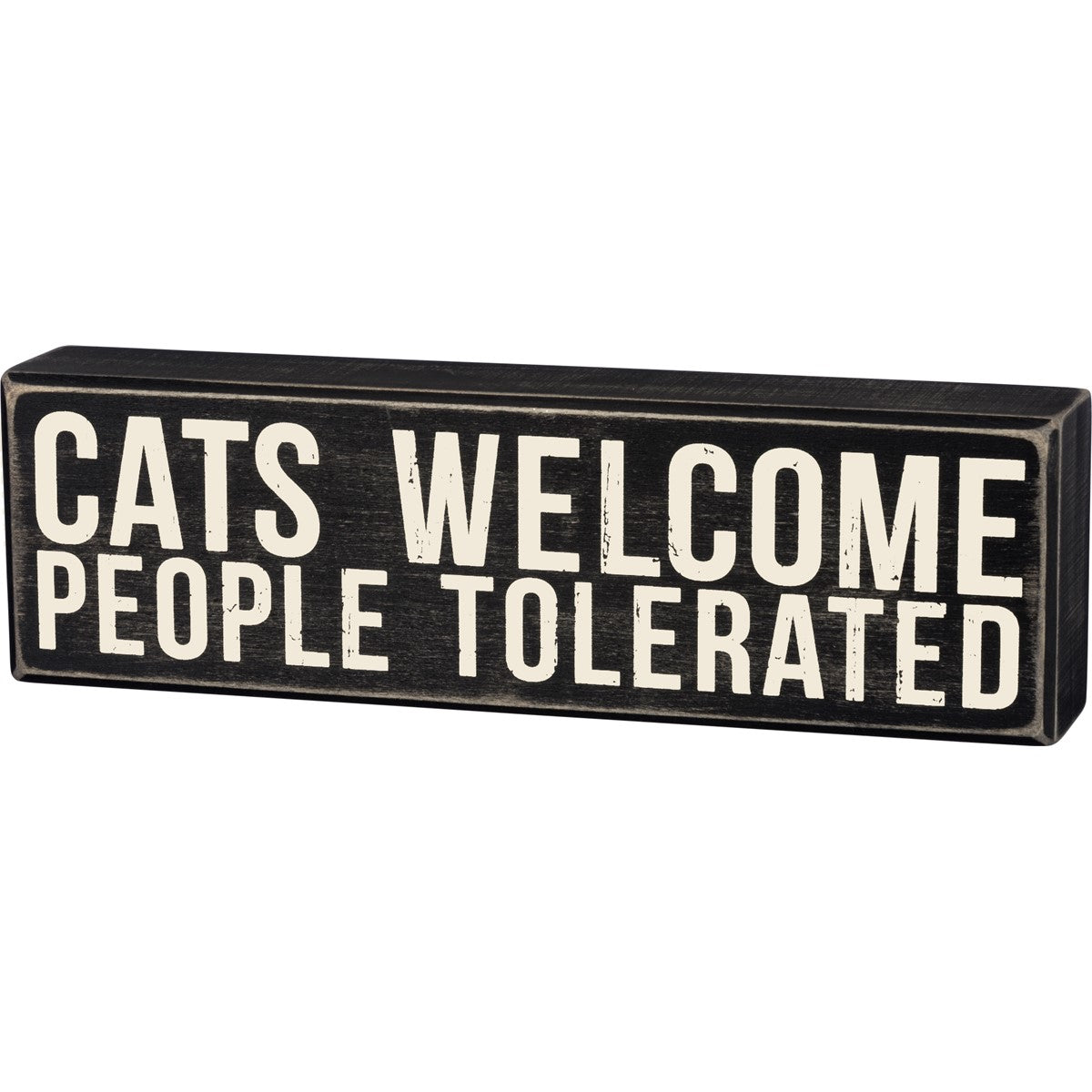 Box Sign - Cats Welcome