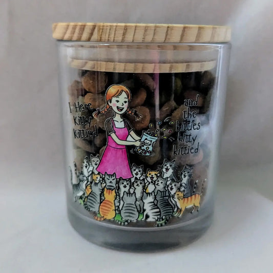 Here Kitty Kitty Cat Treat Jar