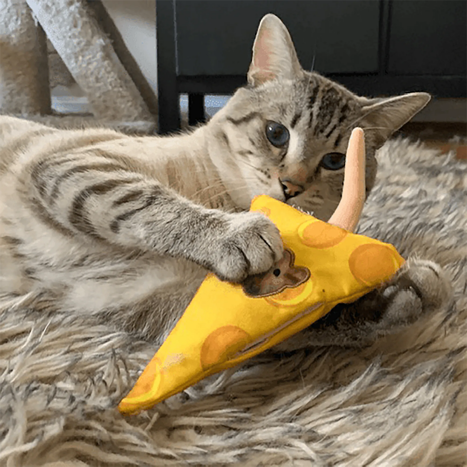 Meowijuana® Get Cheezy Cheese & Mouse Refillable Cat Toy