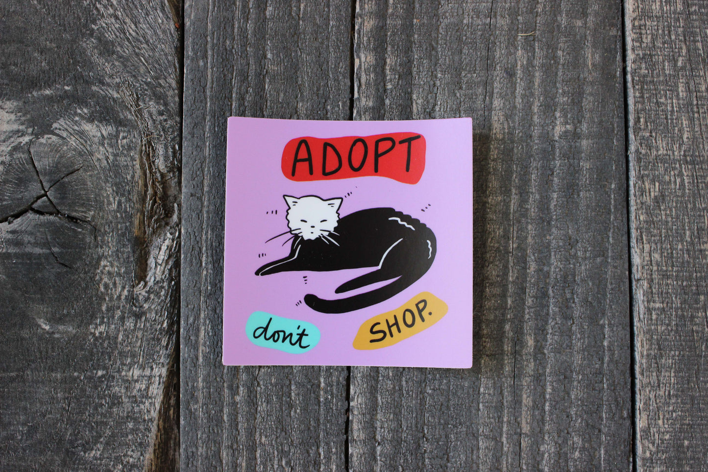 Adopt Don't Shop Vinyl Sticker