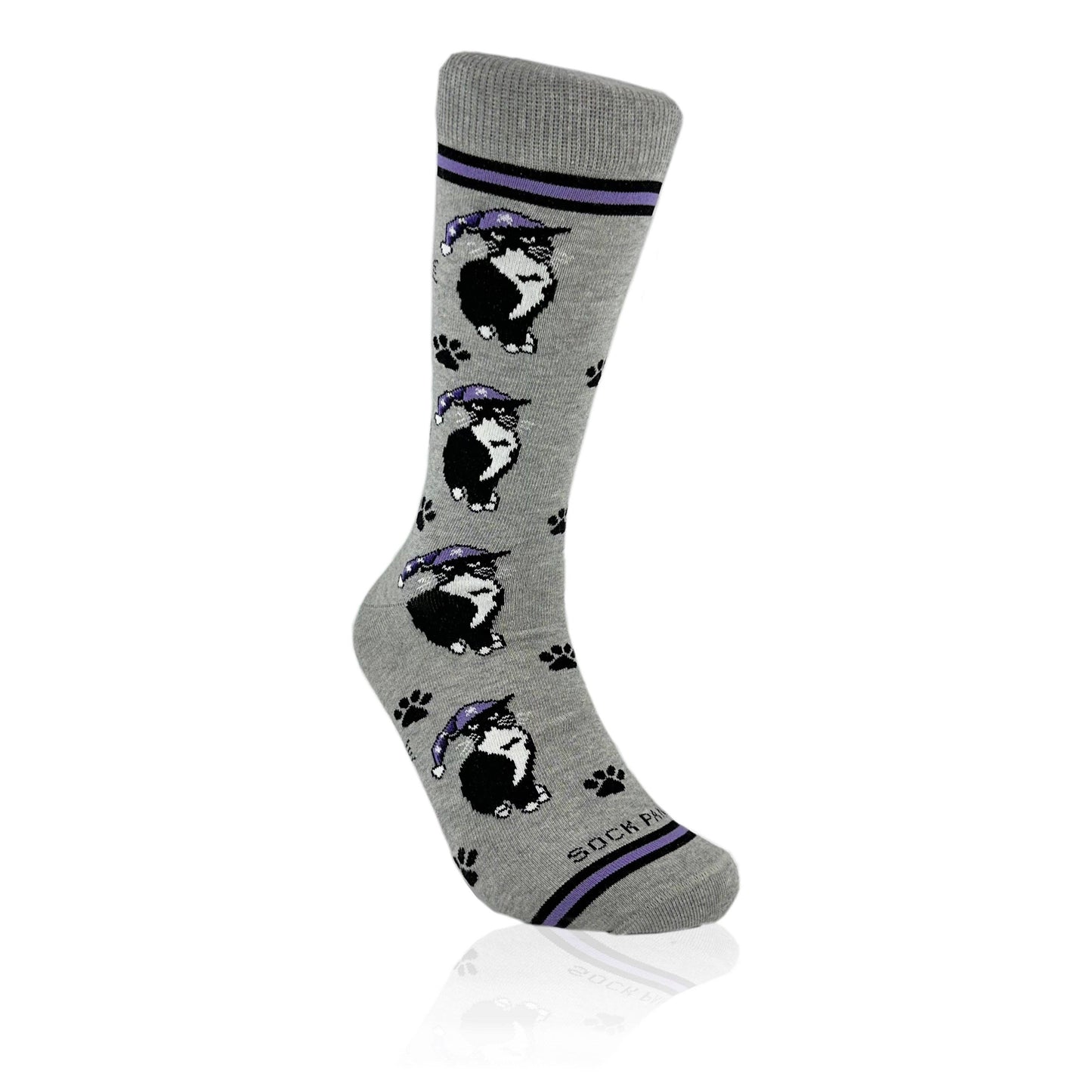 Cat Wearing a Hat Socks