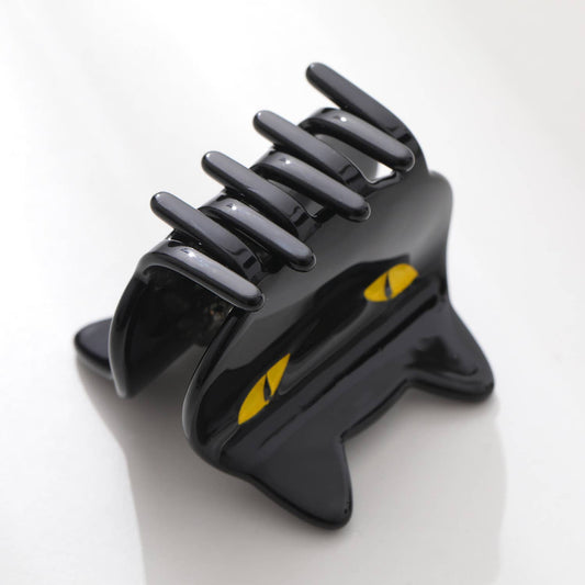 Black Cat Face Claw Clip