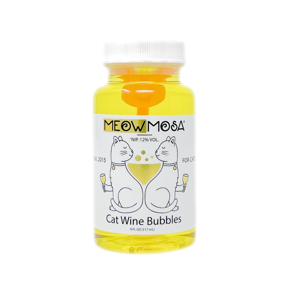 Cat Wine Bubbles - Non-Toxic Catnip Bubbles for Cats