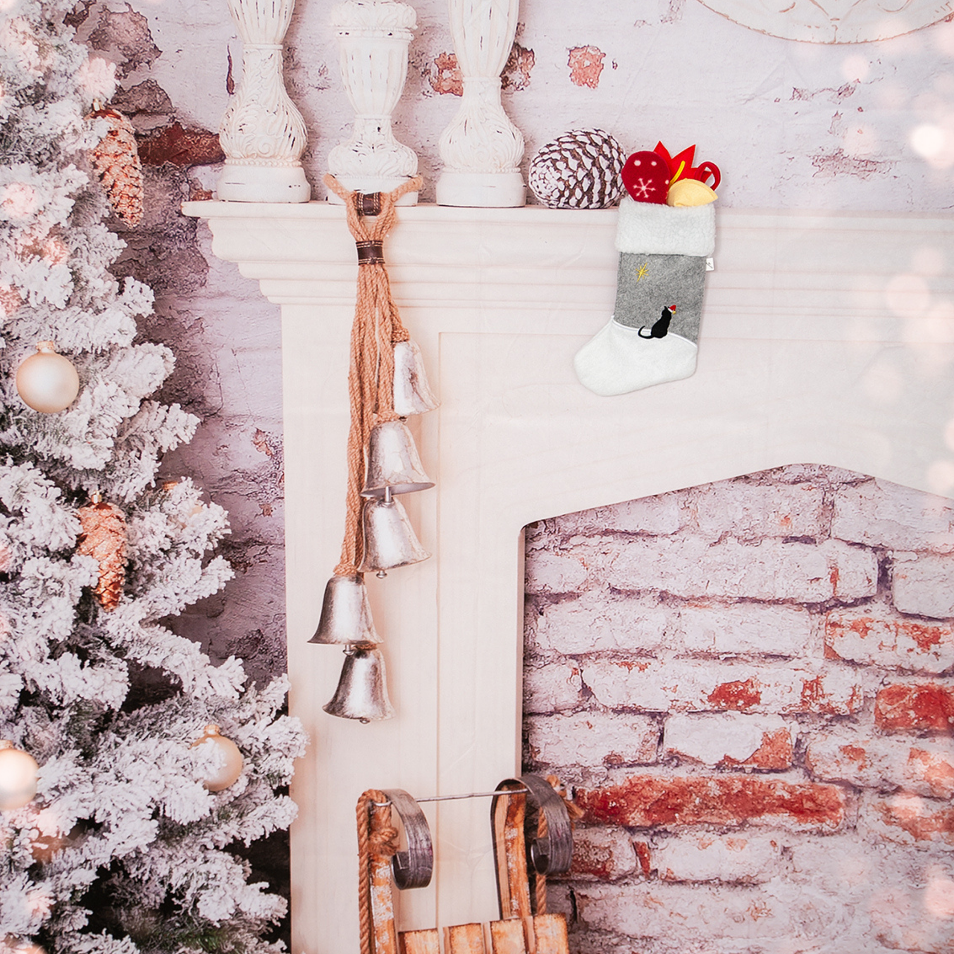 Christmas Stocking for Cats - 3 Holiday Cat Toys