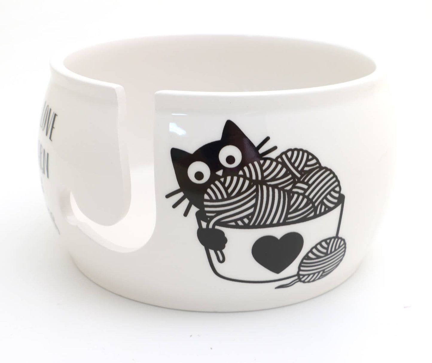 Yarn Bowl - I Love Cats and Yarn
