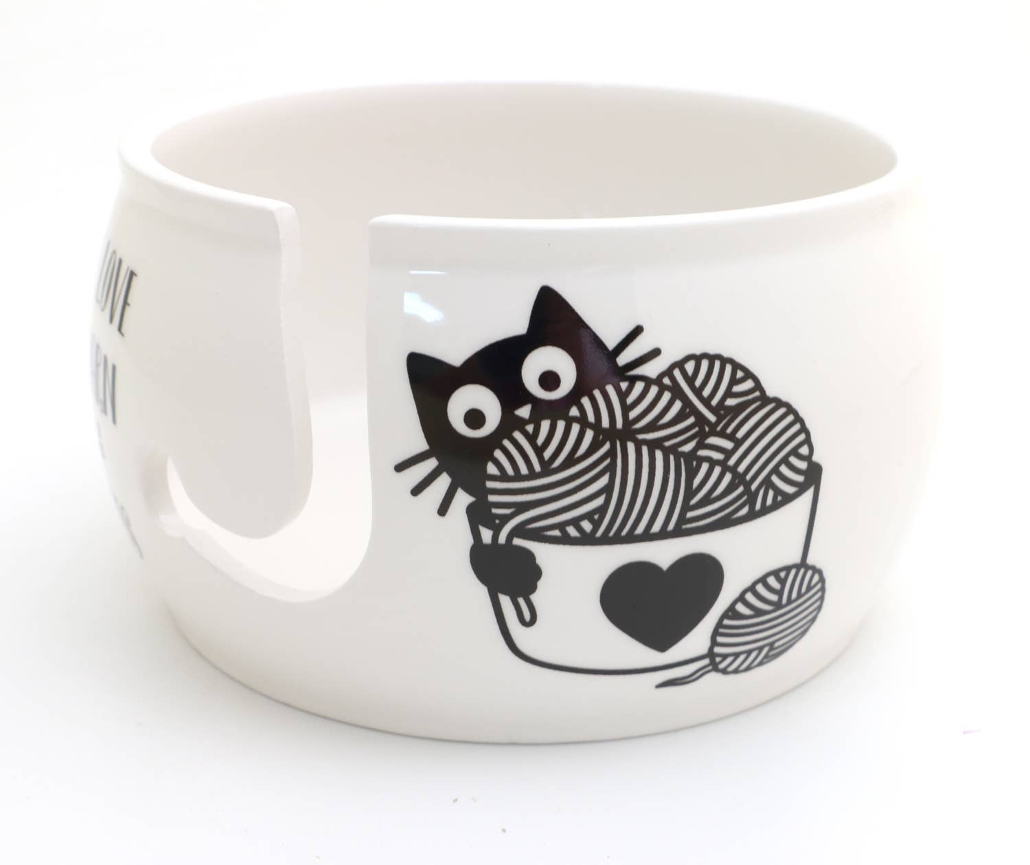 Yarn Bowl - I Love Cats and Yarn