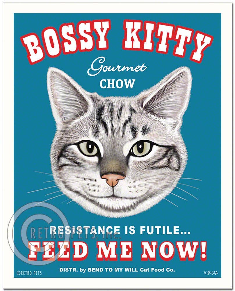 Cat Art "Bossy Kitty"