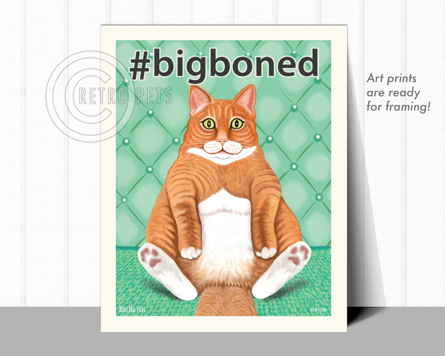 Cat Art "Big-boned"