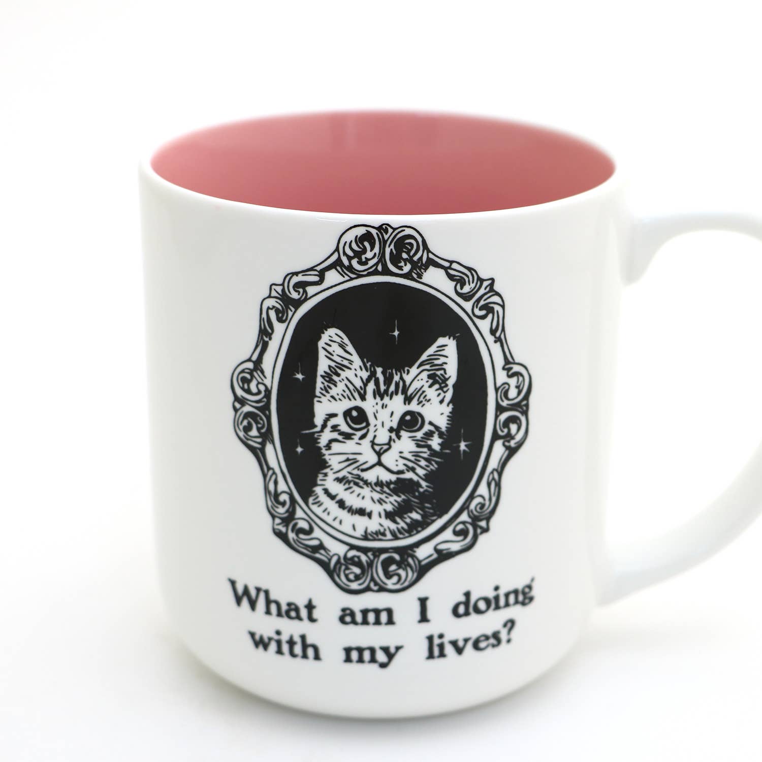 Mug - What am I Doing With my Lives Cat