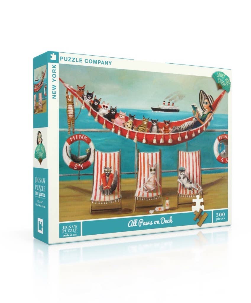 All Paws on Deck 500 Piece Puzzle