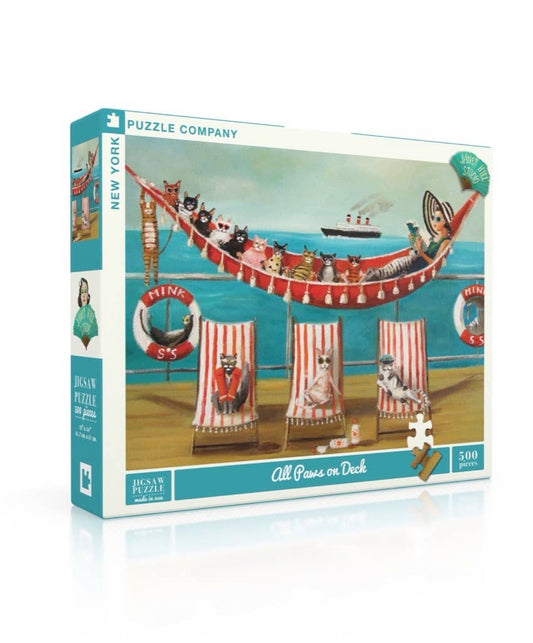 All Paws on Deck 500 Piece Puzzle