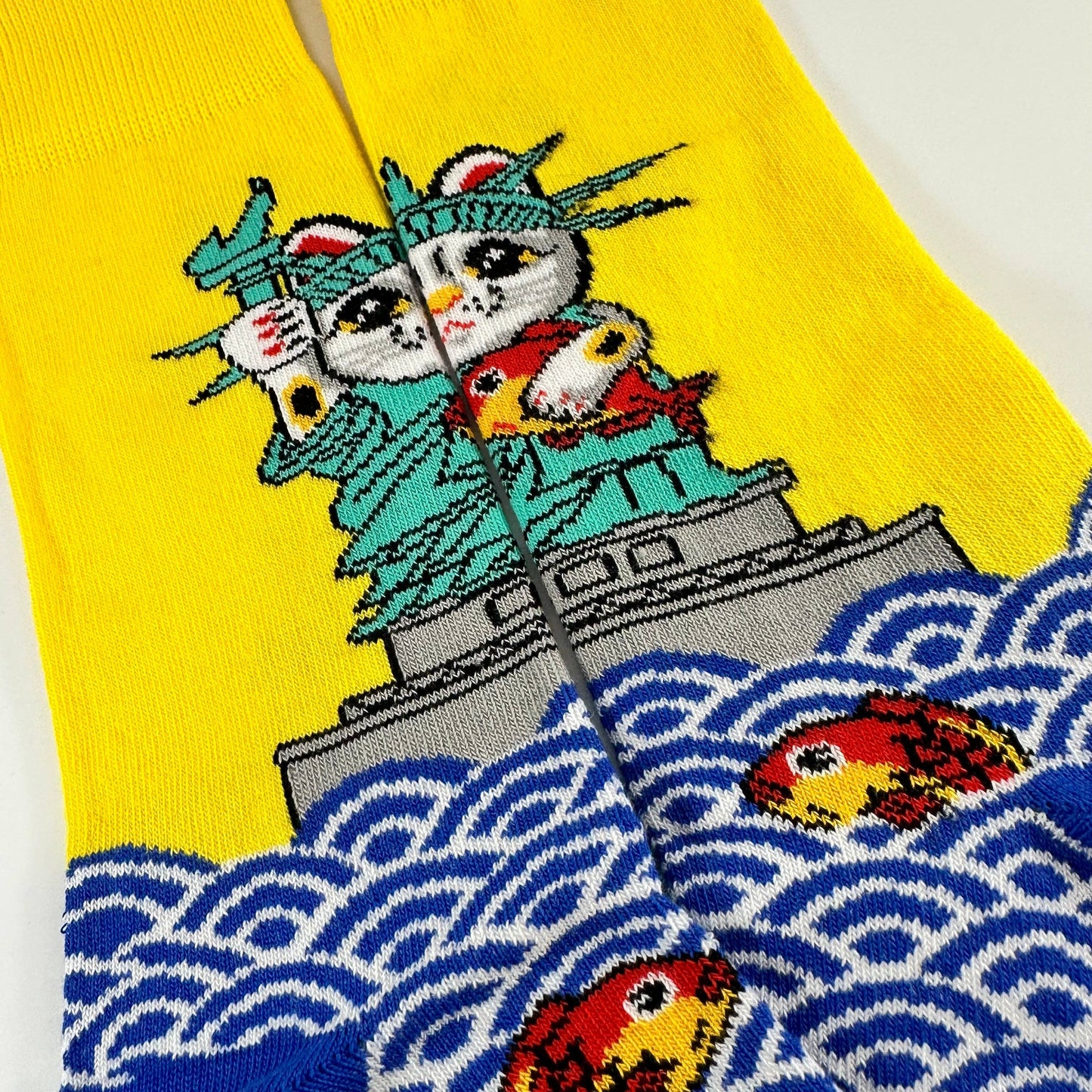 Cat Statue of Liberty Socks