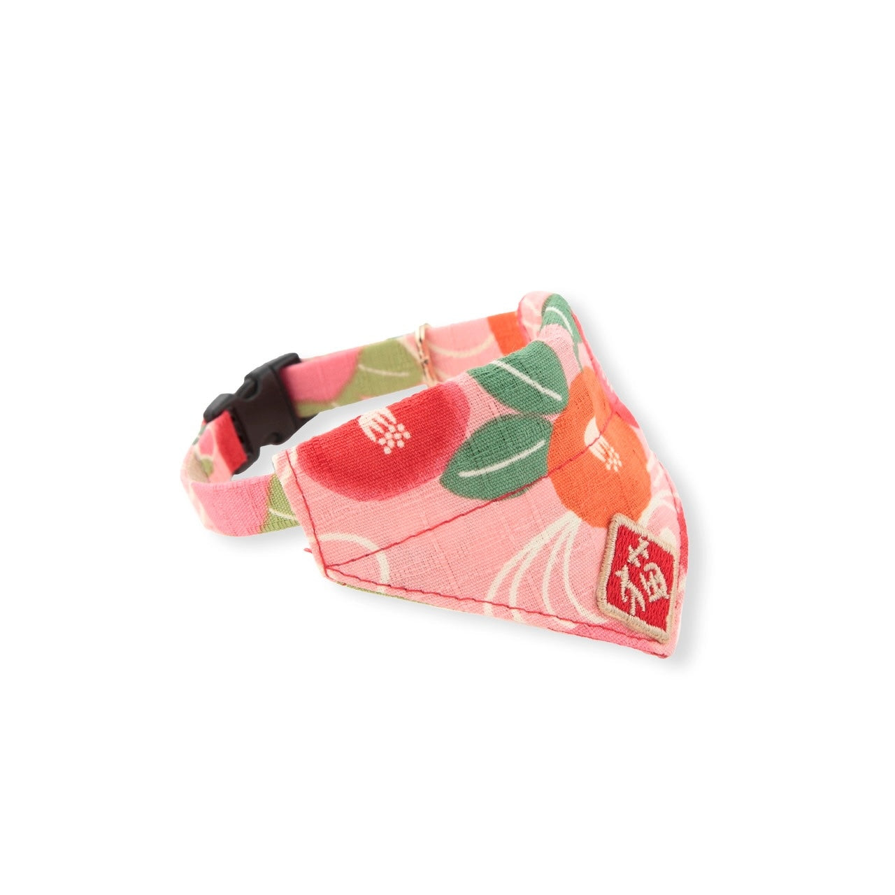 Kimono Cat Bandana Collar - Pink
