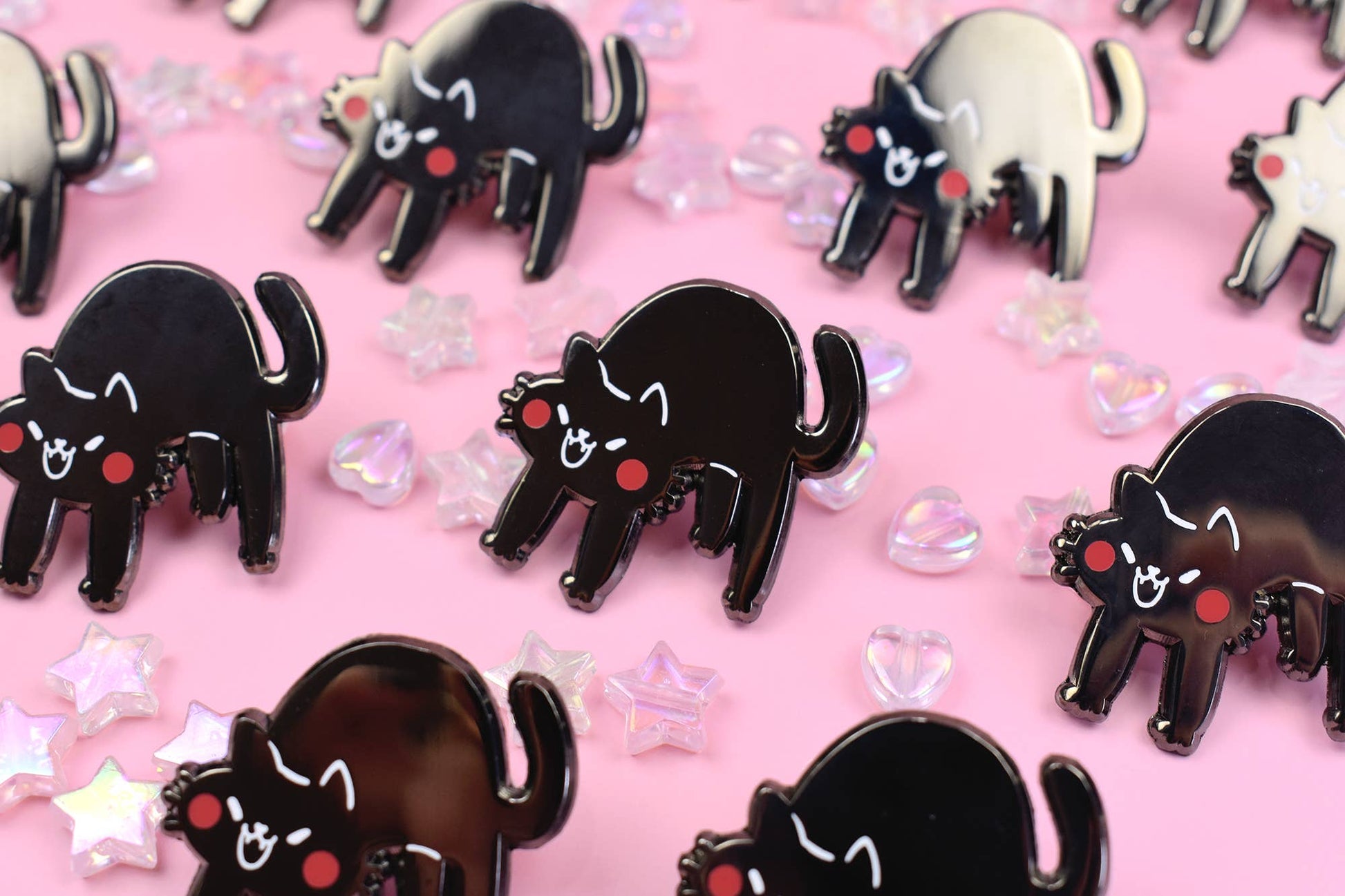 Spooked Cat! Enamel Pin